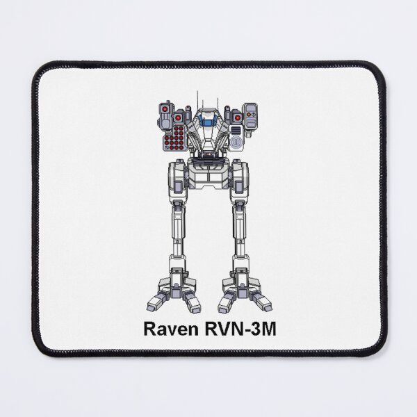 Item preview, Raven RVN-3M (White) - Inner Sphere BattleMech designed and sold by DagleysDesigns.
