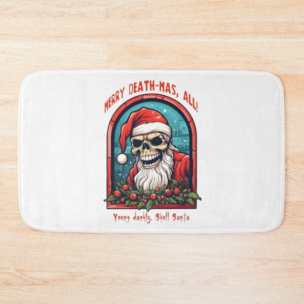 Item preview, Skull Santa Merry DeathMas. Gothic Christmas Horror Dark Holiday designed and sold by SkullTroops.