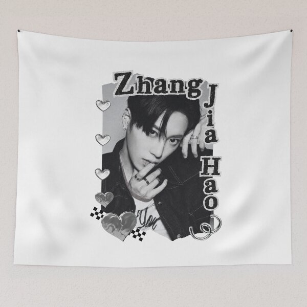 Item preview, ALPHA DRIVE ONE (ALD1) Zhang Jia Hao (Arno) (张家豪) Global KPOP Boy Group Black and White Collage Digital Art Portrait designed and sold by AJUNICE STUDIO.