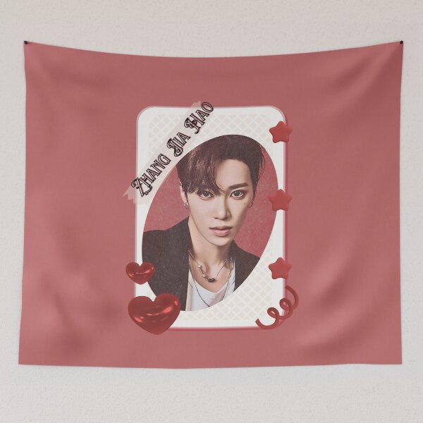 Item preview, ALPHA DRIVE ONE (ALD1) Zhang Jia Hao (Arno) (张家豪) Global KPOP Boy Group Card Red Aesthetic Collage Design designed and sold by AJUNICE STUDIO.