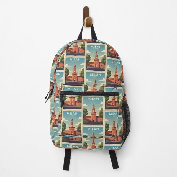 Item preview, Milan Vintage Travel Art - Sforza Castle - Italy designed and sold by Wanderprintt.
