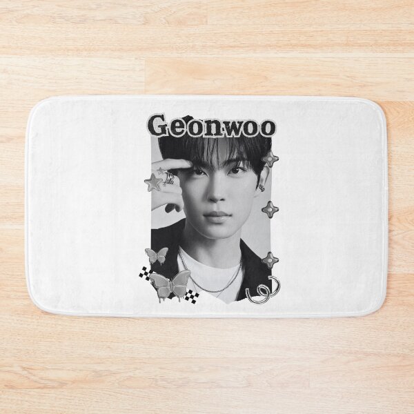 Item preview, ALPHA DRIVE ONE (ALD1) Geonwoo (Kim Geon Woo) (김건우) Global KPOP Boy Group Black and White Collage Digital Art Portrait designed and sold by AJUNICE STUDIO.