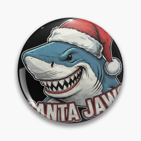 Item preview, Santa Jaws Merry Christmas cute shark gift designed and sold by Tattoo-Shirt Designer .