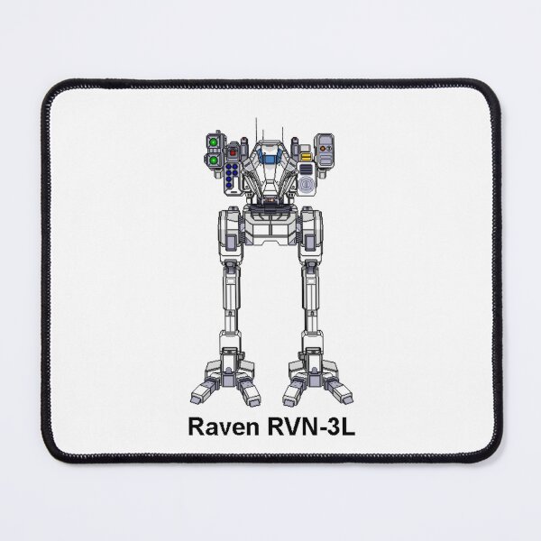 Item preview, Raven RVN-3L (White) - Inner Sphere BattleMech designed and sold by DagleysDesigns.