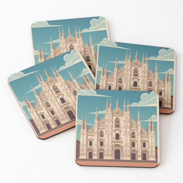 Item preview, Milan Vintage Travel Art - Milan Cathedral - Italy designed and sold by Wanderprintt.