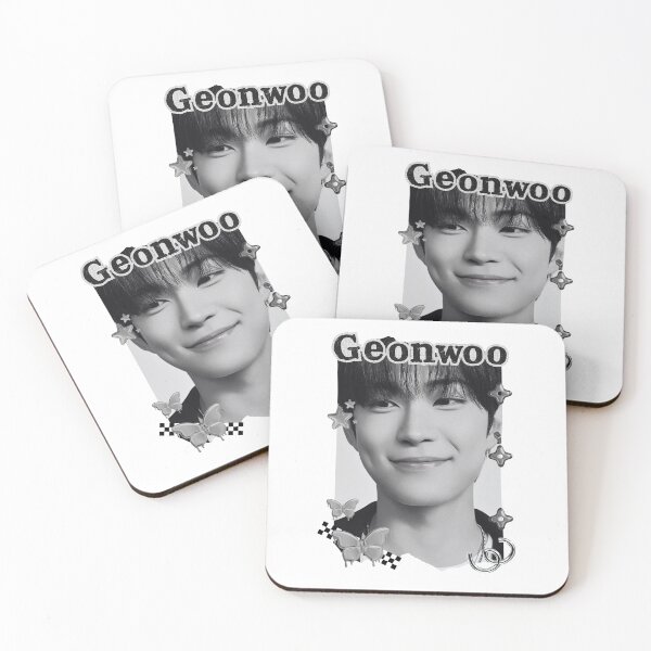 Item preview, ALPHA DRIVE ONE (ALD1) Geonwoo (Kim Geon Woo) (김건우) Global KPOP Boy Group Black and White Collage Digital Art Portrait designed and sold by AJUNICE STUDIO.