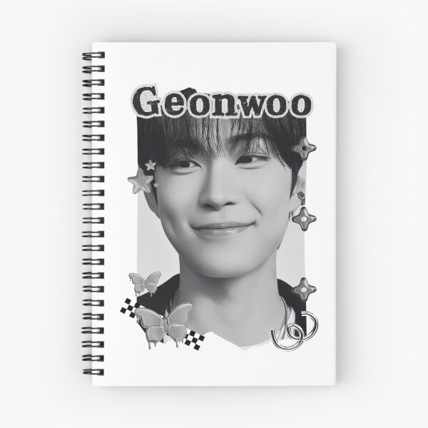 Item preview, ALPHA DRIVE ONE (ALD1) Geonwoo (Kim Geon Woo) (김건우) Global KPOP Boy Group Black and White Collage Digital Art Portrait designed and sold by AJUNICE STUDIO.