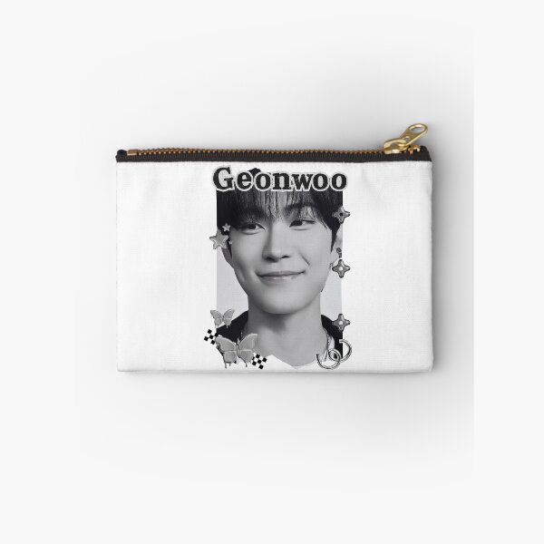 Item preview, ALPHA DRIVE ONE (ALD1) Geonwoo (Kim Geon Woo) (김건우) Global KPOP Boy Group Black and White Collage Digital Art Portrait designed and sold by AJUNICE STUDIO.