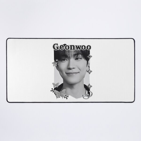 Item preview, ALPHA DRIVE ONE (ALD1) Geonwoo (Kim Geon Woo) (김건우) Global KPOP Boy Group Black and White Collage Digital Art Portrait designed and sold by AJUNICE STUDIO.