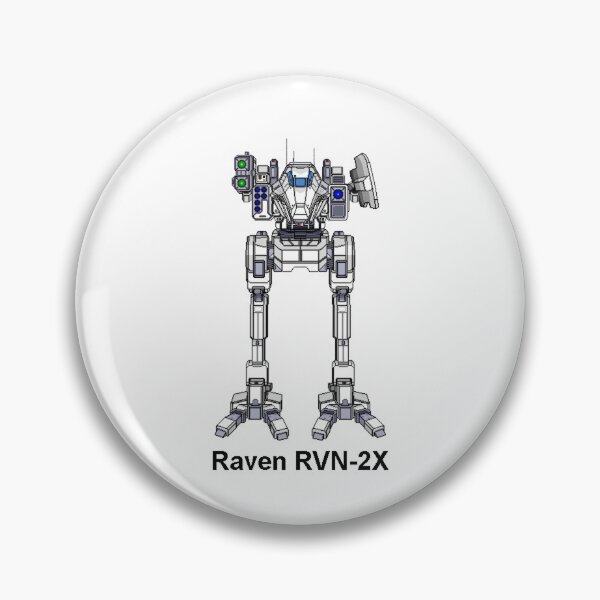 Item preview, Raven RVN-2X (White) - Inner Sphere BattleMech designed and sold by DagleysDesigns.