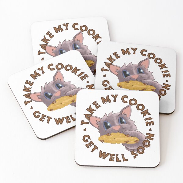 Item preview, Cookie Kitten Nom Nom - Take My Cookie - Get Well Soon designed and sold by key-creations.