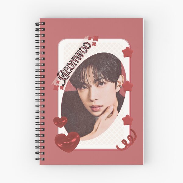 Item preview, ALPHA DRIVE ONE (ALD1) Geonwoo (Kim Geon Woo) (김건우) Global KPOP Boy Group Card Red Aesthetic Collage Design designed and sold by AJUNICE STUDIO.