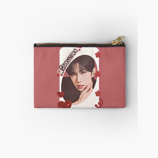 Item preview, ALPHA DRIVE ONE (ALD1) Geonwoo (Kim Geon Woo) (김건우) Global KPOP Boy Group Card Red Aesthetic Collage Design designed and sold by AJUNICE STUDIO.