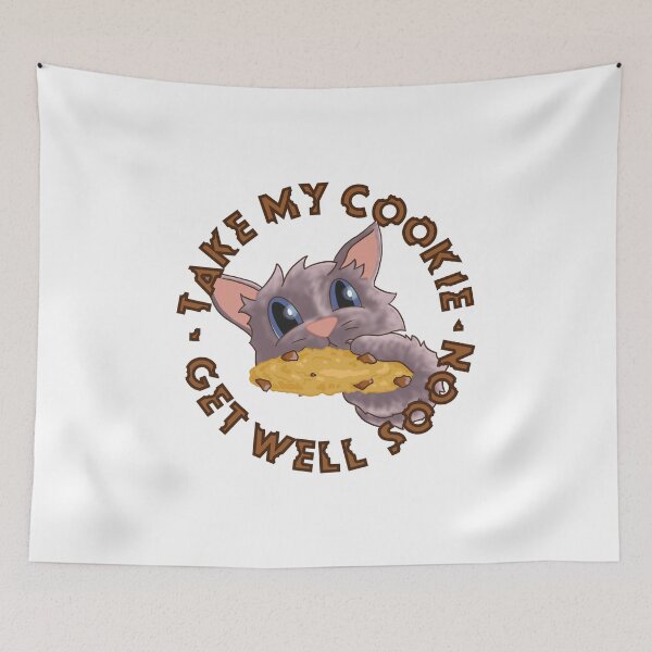 Item preview, Cookie Kitten Nom Nom - Take My Cookie - Get Well Soon designed and sold by key-creations.