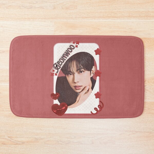 Item preview, ALPHA DRIVE ONE (ALD1) Geonwoo (Kim Geon Woo) (김건우) Global KPOP Boy Group Card Red Aesthetic Collage Design designed and sold by AJUNICE STUDIO.