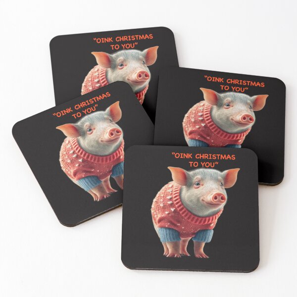 Item preview, OINK MERRY CHRISTMAS TO YOU designed and sold by creationsbyjmm.