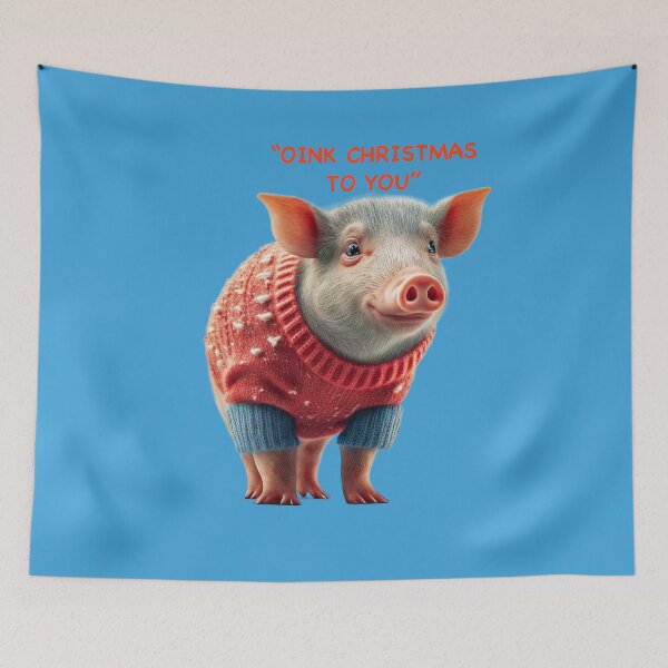 Item preview, OINK MERRY CHRISTMAS TO YOU designed and sold by creationsbyjmm.