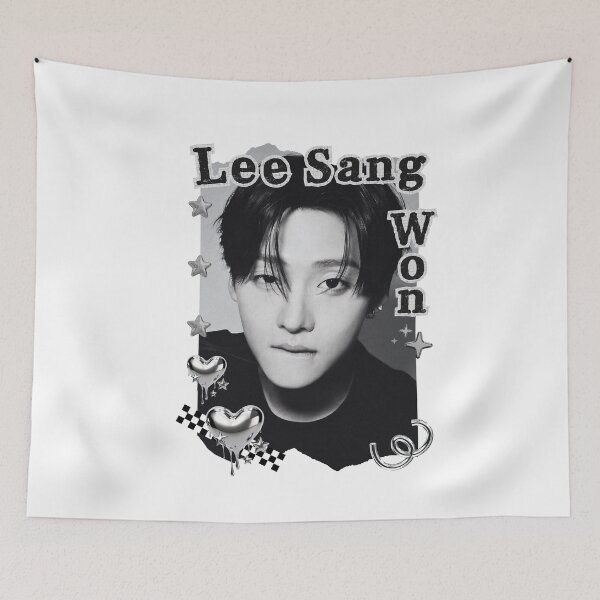 Item preview, ALPHA DRIVE ONE (ALD1) Lee Sang Won (이상원) Global KPOP Boy Group Black and White Collage Digital Art Portrait designed and sold by AJUNICE STUDIO.