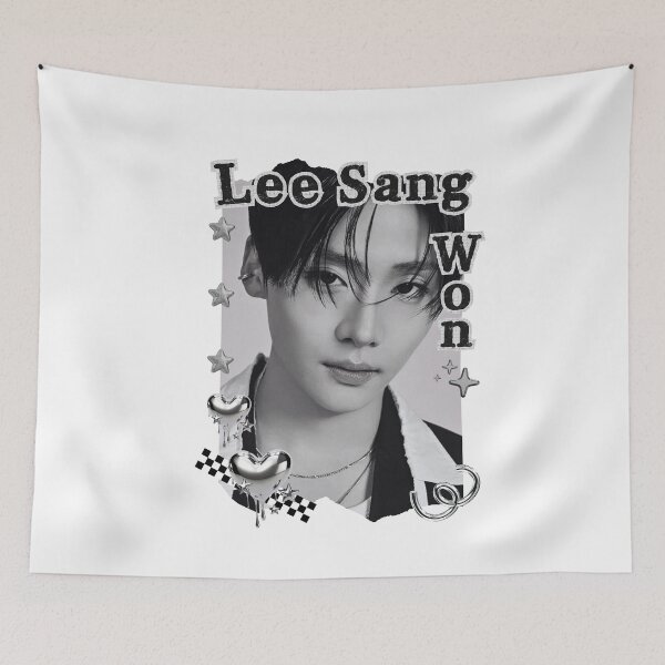Item preview, ALPHA DRIVE ONE (ALD1) Lee Sang Won (이상원) Global KPOP Boy Group Black and White Collage Digital Art Portrait designed and sold by AJUNICE STUDIO.