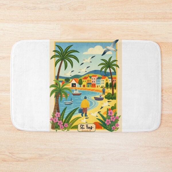 Item preview, St. Yves Travel Poster  designed and sold by Taika Tori Art .