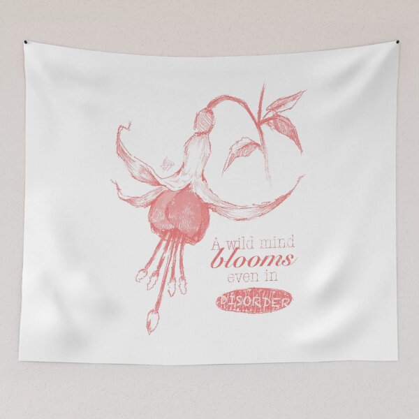 Item preview,  A WILD MIND BLOOMS EVEN IN DISORDER CORAL designed and sold by LIS AND MELIVERSO.