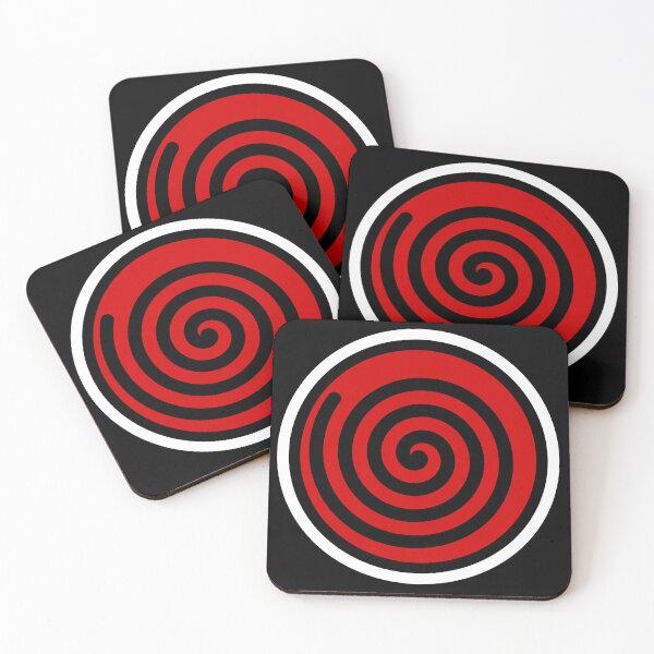 Artikelvorschau, Wappen des Uzumaki-Clans (Sauberes, Anime-inspiriertes Symbol) – Roter Spiral-Emblem-Aufkleber entworfen und verkauft von TokyoCraft.