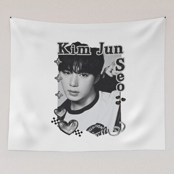 Item preview, ALPHA DRIVE ONE (ALD1) Kim Jun Seo (김준서) (Junseo) (준서) Global KPOP Boy Group Black and White Collage Digital Art Portrait designed and sold by AJUNICE STUDIO.