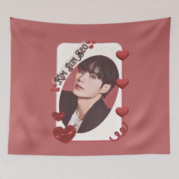 Item preview, ALPHA DRIVE ONE (ALD1) Kim Jun Seo (김준서) (Junseo) (준서) Global KPOP Boy Group Card Red Aesthetic Collage Design designed and sold by AJUNICE STUDIO.