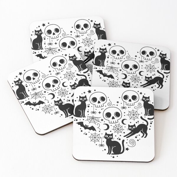 Item preview,  Black Cat & Skull Heart Design designed and sold by AivoraWear.