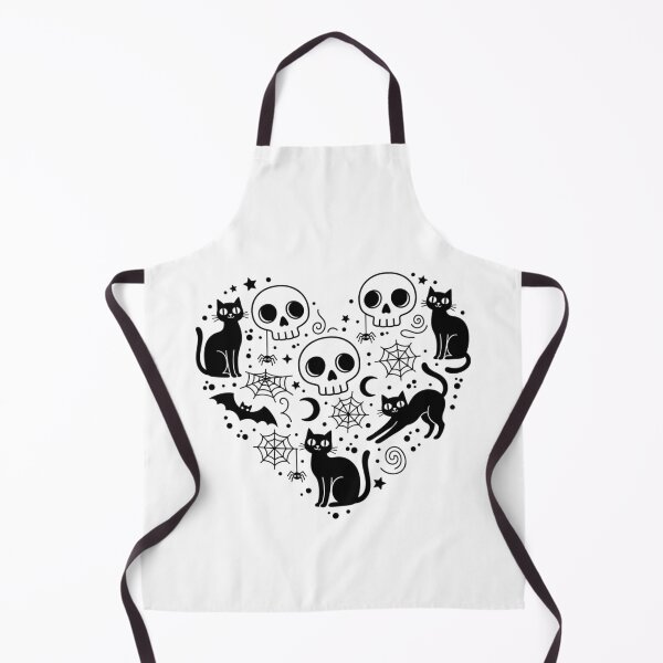 Item preview, Black Cat & Skull Heart Design designed and sold by AivoraWear.