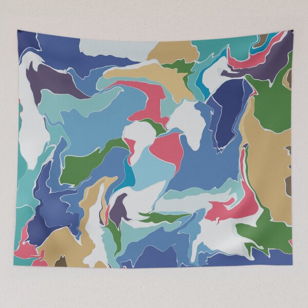 Item preview, Abstract Scribble 691 – Turbulent Color Flow designed and sold by iampaulmorris.