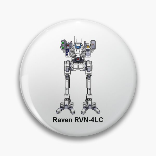 Item preview, Raven RVN-4LC (White) - Inner Sphere BattleMech designed and sold by DagleysDesigns.