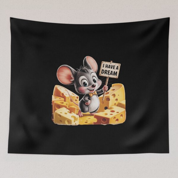 Item preview, Zippy Mouse Cheese Dream Graphic Tee  designed and sold by Zippy Creation.