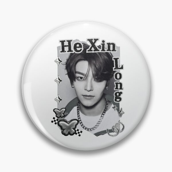 Item preview, ALPHA DRIVE ONE (ALD1) He Xin Long (贺鑫隆) (Xinlong) (씬롱) Global KPOP Boy Group Black and White Collage Digital Art Portrait designed and sold by AJUNICE STUDIO.
