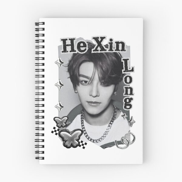 Item preview, ALPHA DRIVE ONE (ALD1) He Xin Long (贺鑫隆) (Xinlong) (씬롱) Global KPOP Boy Group Black and White Collage Digital Art Portrait designed and sold by AJUNICE STUDIO.