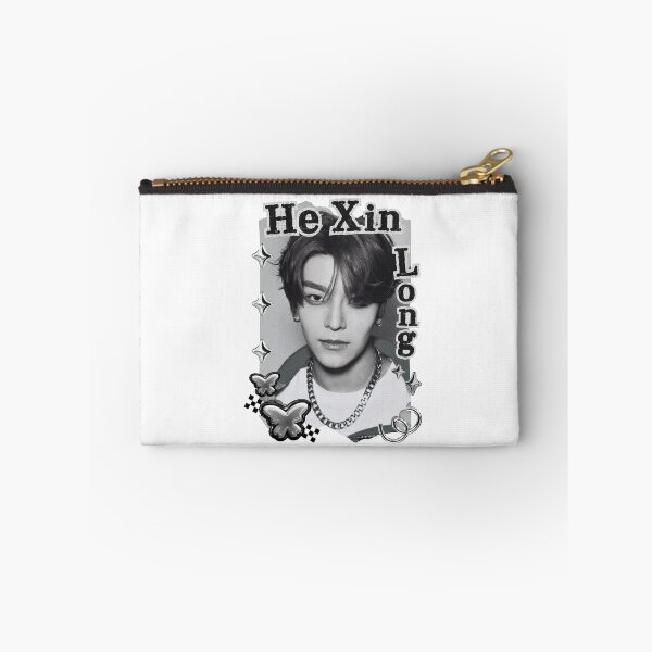 Item preview, ALPHA DRIVE ONE (ALD1) He Xin Long (贺鑫隆) (Xinlong) (씬롱) Global KPOP Boy Group Black and White Collage Digital Art Portrait designed and sold by AJUNICE STUDIO.