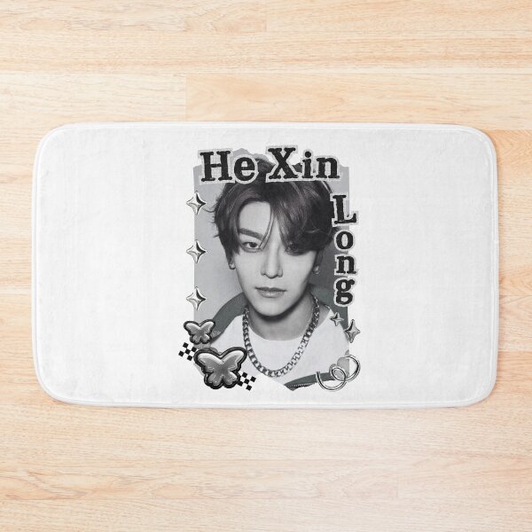 Item preview, ALPHA DRIVE ONE (ALD1) He Xin Long (贺鑫隆) (Xinlong) (씬롱) Global KPOP Boy Group Black and White Collage Digital Art Portrait designed and sold by AJUNICE STUDIO.