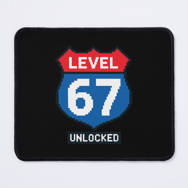 Item preview, Level 67 Unlocked - 67 Meme 8-Bit Pixel Art Retro Gamer Design designed and sold by TAKATAKATOUM.