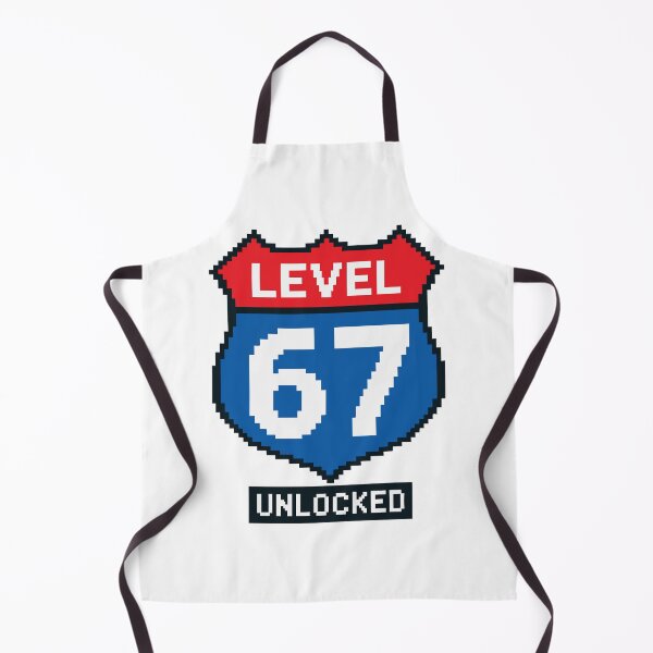 Item preview, Level 67 Unlocked - 67 Meme 8-Bit Pixel Art Retro Gamer Design designed and sold by TAKATAKATOUM.