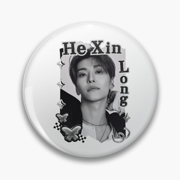 Item preview, ALPHA DRIVE ONE (ALD1) He Xin Long (贺鑫隆) (Xinlong) (씬롱) Global KPOP Boy Group Black and White Collage Digital Art Portrait designed and sold by AJUNICE STUDIO.