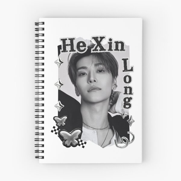 Item preview, ALPHA DRIVE ONE (ALD1) He Xin Long (贺鑫隆) (Xinlong) (씬롱) Global KPOP Boy Group Black and White Collage Digital Art Portrait designed and sold by AJUNICE STUDIO.