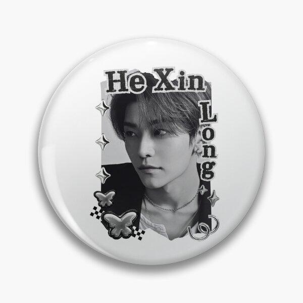 Item preview, ALPHA DRIVE ONE (ALD1) He Xin Long (贺鑫隆) (Xinlong) (씬롱) Global KPOP Boy Group Black and White Collage Digital Art Portrait designed and sold by AJUNICE STUDIO.