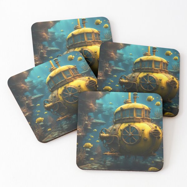 Item preview, Yellow Submarine Adventure Beneath the Waves designed and sold by PawPrintedArt.
