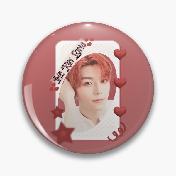 Item preview, ALPHA DRIVE ONE (ALD1) He Xin Long (贺鑫隆) (Xinlong) (씬롱) Global KPOP Boy Group Card Red Aesthetic Collage Design designed and sold by AJUNICE STUDIO.