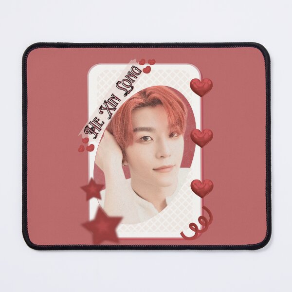 Item preview, ALPHA DRIVE ONE (ALD1) He Xin Long (贺鑫隆) (Xinlong) (씬롱) Global KPOP Boy Group Card Red Aesthetic Collage Design designed and sold by AJUNICE STUDIO.