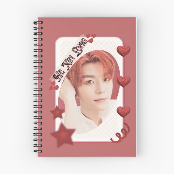 Item preview, ALPHA DRIVE ONE (ALD1) He Xin Long (贺鑫隆) (Xinlong) (씬롱) Global KPOP Boy Group Card Red Aesthetic Collage Design designed and sold by AJUNICE STUDIO.