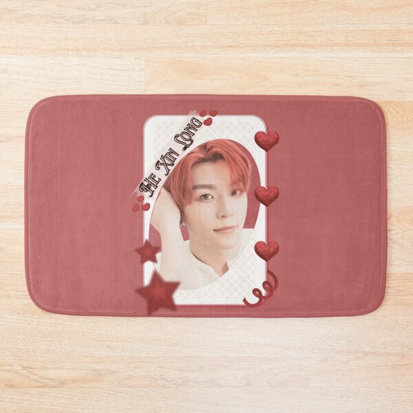 Item preview, ALPHA DRIVE ONE (ALD1) He Xin Long (贺鑫隆) (Xinlong) (씬롱) Global KPOP Boy Group Card Red Aesthetic Collage Design designed and sold by AJUNICE STUDIO.