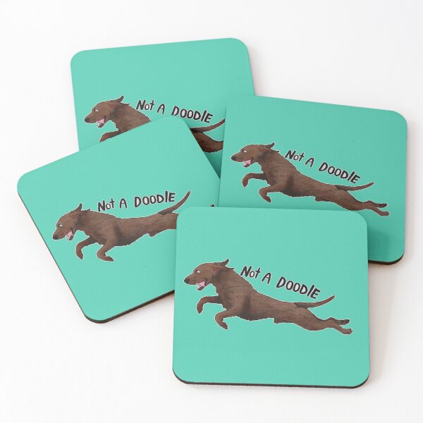 Item preview, Not a doodle - Liver Curly Coated Retriever designed and sold by Sparklepupfaeri.