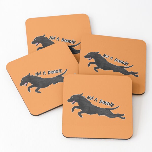 Item preview, Not a doodle - Black Curly Coated Retriever designed and sold by Sparklepupfaeri.