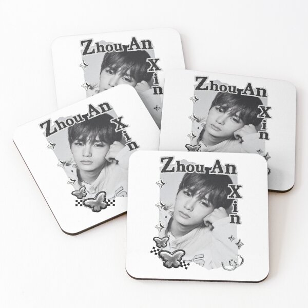 Item preview, ALPHA DRIVE ONE (ALD1) Zhou An Xin (周安信) (Anxin) (안신) Global KPOP Boy Group Black and White Collage Digital Art Portrait designed and sold by AJUNICE STUDIO.